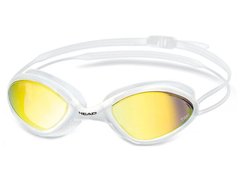 Очки для плавания HEAD TIGER MID RACE LSR + зеркальное покрытие (бело-дымчатые)