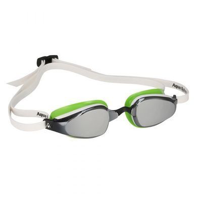 Очки для плавания стартовые Michael Phelps K180 Mirror (бело-зеленый)