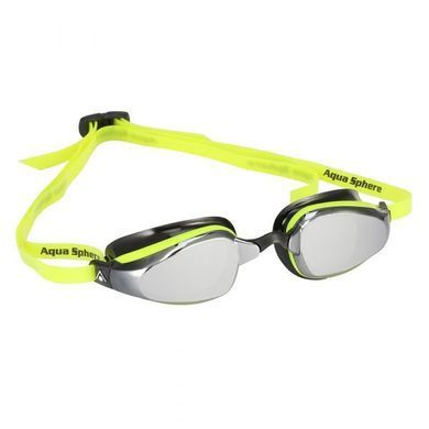 Очки для плавания стартовые Michael Phelps K180 Mirror (желто-черный)