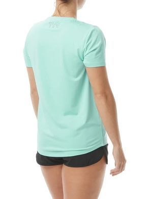 Женская футболка с коротким рукавом TYR Women&rsquo;s SunDefense Short Sleeve Shirt, Mint XL