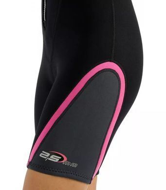 ГІДРОКОСТЮМ CRESSI SUB PLAYA LADY SHORTY 2.5 ММ ЧОРНО-РОЖОВИЙ, 2,5 мм