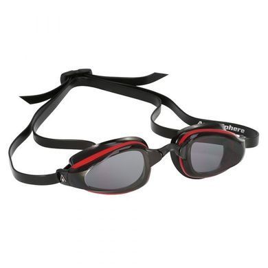 Очки для плавания стартовые Michael Phelps K180 (красно-черный, затемненные линзы)