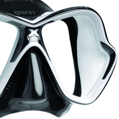 Маска для дайвінгу Mares X-Vision Ultra (біло-чорний)