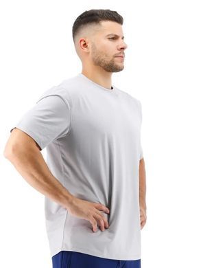 Футболка мужская с коротким рукавом TYR Men&rsquo;s SunDefense Short Sleeve Shirt, Light Grey XL
