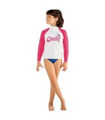 РЕГЛАН ДИТЯЧИЙ CRESSI SUB RASH GUARD LONG БІЛО-РОЖОВИЙ