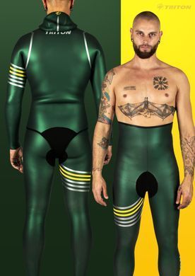 Гидрокостюм для фридайвинга 5mm Triton Green SCS/Open cell