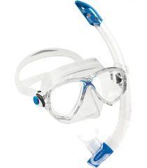 НАБІР CRESSI MAREA VIP (МАСКА MAREA+ТРУБКА GAMMA) ПРОЗОРНО-СИНІЙ