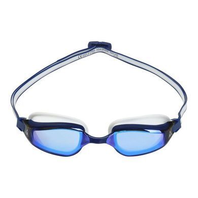Очки для плавания Aqua Sphere Fastlane (голубовато-белый, зеркально-синие линзы)