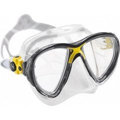 Маска Cressi Sub EVO Big Eyes прозоро-жовта