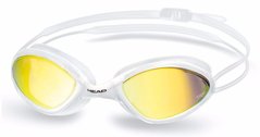 Очки для плавания HEAD TIGER RACE LSR + зеркальное покрытие (бело-дымчатые)