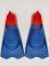 Ласти для плавання короткі Zoggs Short Blade Eco Fins 33/34 р. (синьо-червоний)