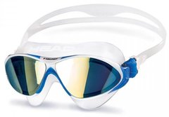 Очки для плавания HEAD HORIZON + зеркальное покрытие (сине-белые)