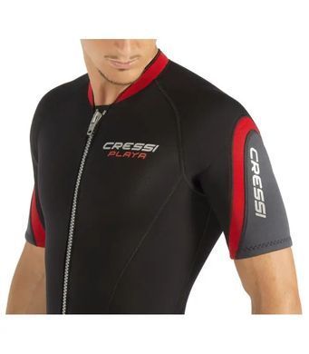 ГИДРОКОСТЮМ CRESSI SUB PLAYA MAN SHORTY 2.5 ММ ЧЕРНО-КРАСНЫЙ