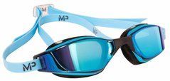 Окуляри для плавання Michael Phelps XCEED BL/BLK L/MR-BL (синьо-чорні; дзеркально-сині лінзи)