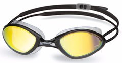 Очки для плавания HEAD TIGER RACE LSR + зеркальное покрытие (черно-дымчатые)