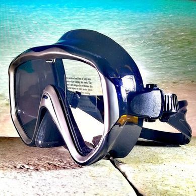 Маска BS Diver SUPERVIZOR чёрный силикон, моностекло